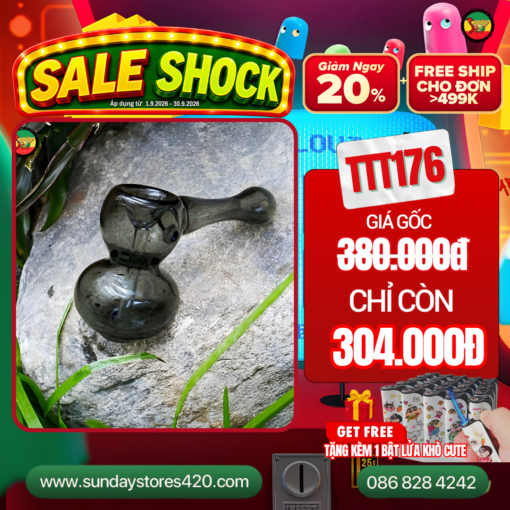 Tẩu Thủy Tinh Lọc Nước Bong Bóng - TTT176