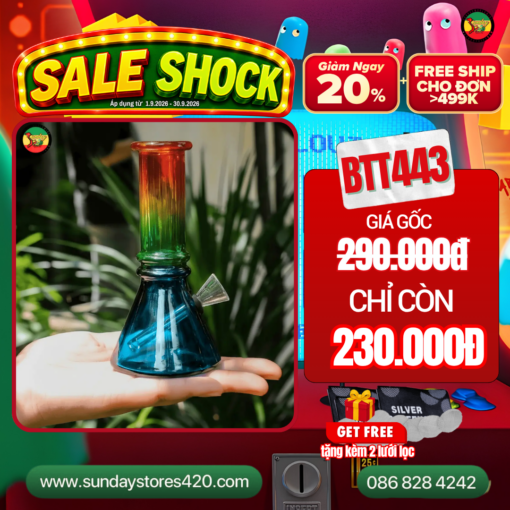 Điếu Cày Thủy Tinh Willy Wonka - BTT443