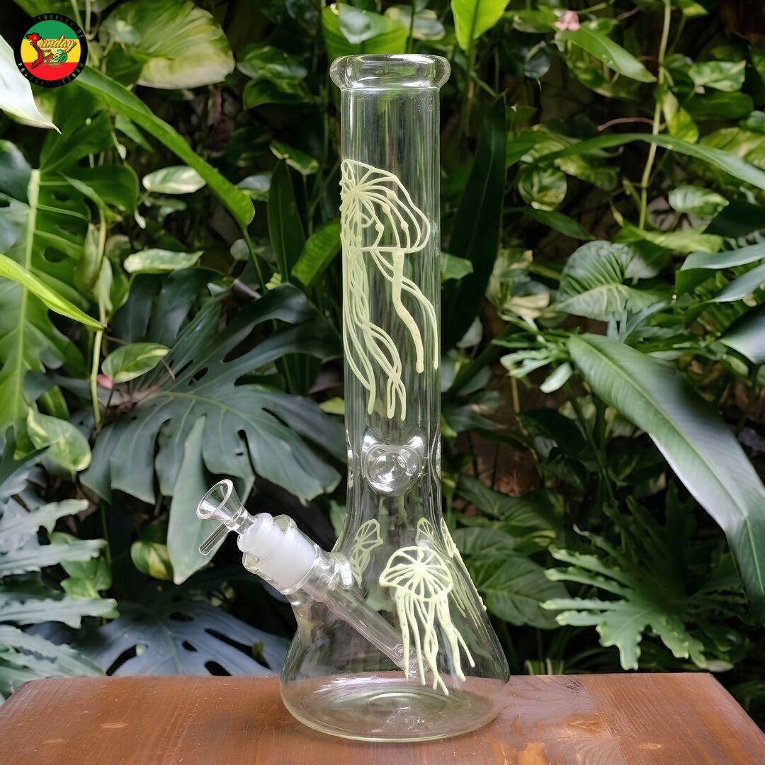 Điếu Cày Thủy Tinh Jellyfish Glow 3D - BTT715 (chỉ có tại chi nhánh quận 1) 1 Điếu Cày Thủy Tinh Jellyfish Glow 3D - BTT715 (chỉ có tại chi nhánh quận 1)