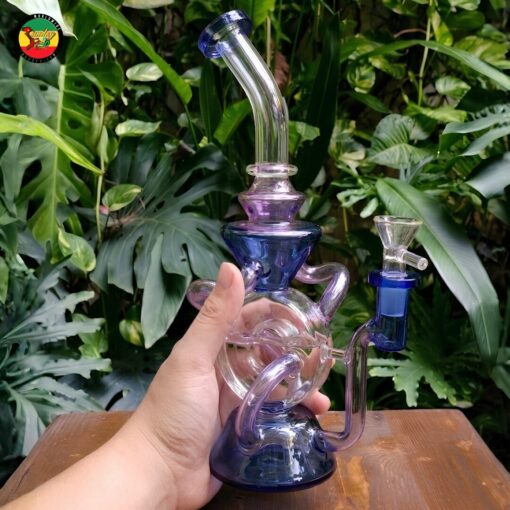 Alternative view of Điếu Cày Thủy Tinh Purple Cobalt Klein Donut - BTT467 (chỉ có tại chi nhánh quận 1)
