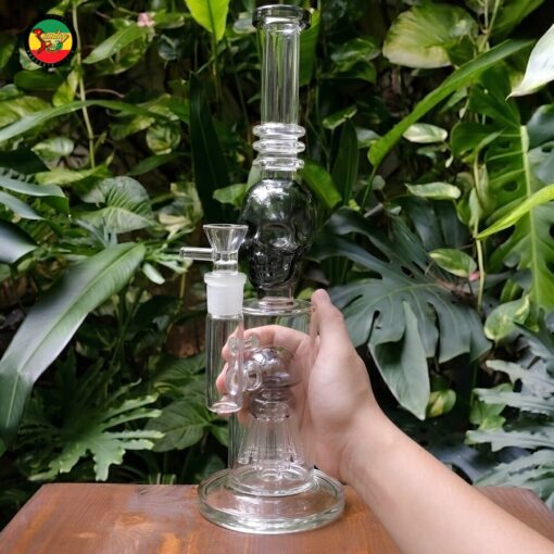 Alternative view of Điếu Cày Thủy Tinh Grey Skull Matrix - BTT474 (chỉ có tại chi nhánh quận 1)