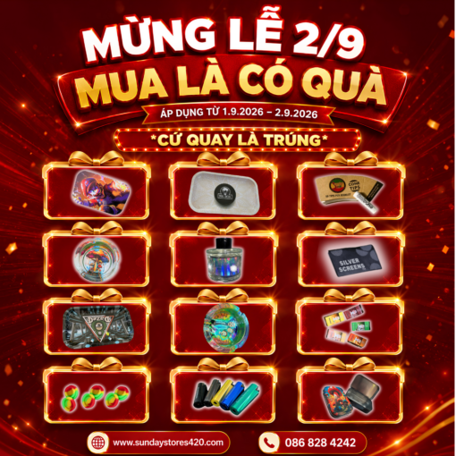 sale shock email Instagram Post 7 - Mừng Đại Lễ 2/9: Mua Là Có Quà – Cứ Quay Là Trúng Quà Xịn Tại Sunday Stores